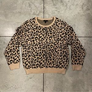 J. Crew Leopard Print Sweater